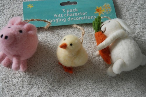 Pcs easter hanging felt - 3,