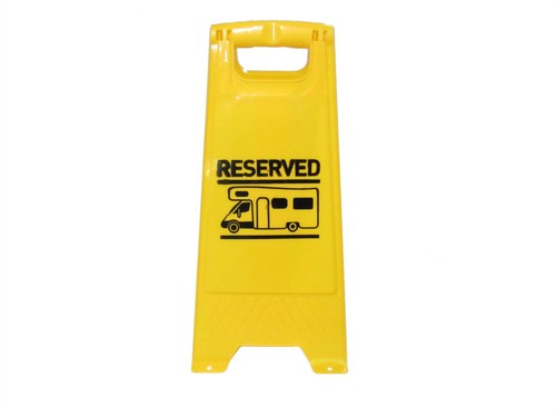 Caravan pitch marker reserved - marker,