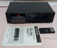 MADE in JAPAN black DENON DRS-680 stereo CASSETTE deck TAPE player AUTO reverse