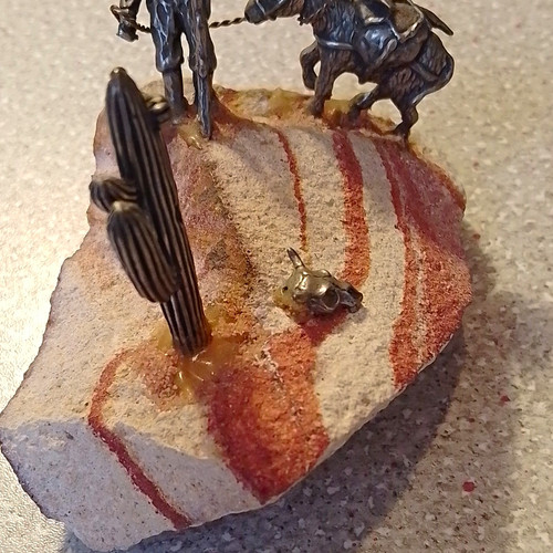 Western cowboy metal - western, stone