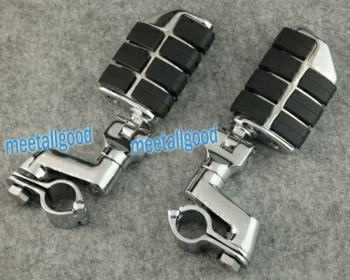 Chrome front footrest - chrome,