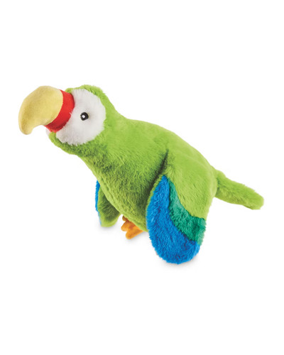 Dog toy green - parrot,