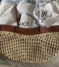 Polene Cyme Raffia Tote Straw Shoulder Beach Bag