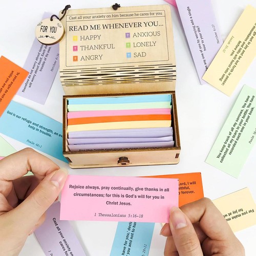 Bible verse card - verse, box