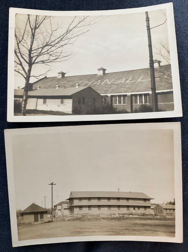 Pair vtg photos - bw, fort
