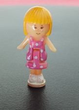 VINTAGE POLLY POCKET FUNTIME BLUE CLOCK - SUNSHINE MIDGE FIGURE ONLY - 1991