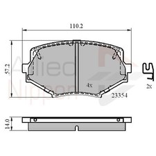 Brake Pads Set For Mazda MX-5