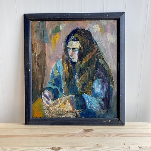 Original oil painting portrait - original,