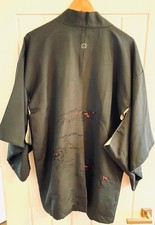 Vintage Japanese Haori Kimono Embroidered Design – Made in Japan