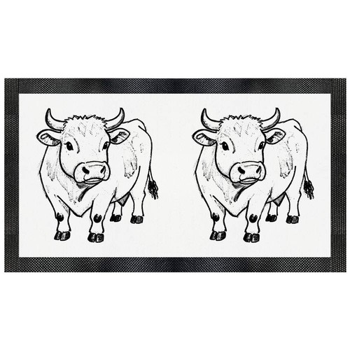 Cow sketch pet feeding - 'cow,