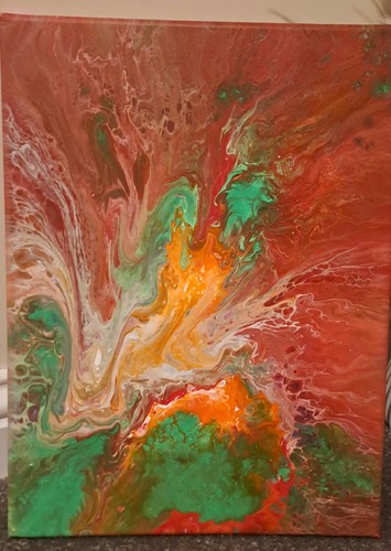Original hand painted abstract