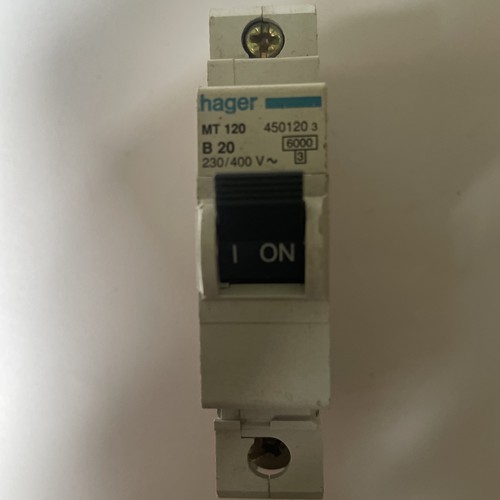 Hager range mt120 type - mt,