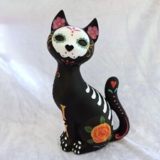 Sugar Kitty Black Cat Figurine