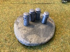 4 Plastic Milk Churns - 1.8cm (11/16") Tall - Britains