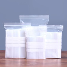 Clear GRIP SEAL BAGGIES WRITE ON PANEL Plastic Re-Sealable Poly Bags 