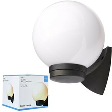 York Globe Wall Lantern Light Garden Wall Black by Coast Outdoor Porch Lighting