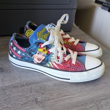Converse All Stars DC Comics Wonder Woman Low Top Sneakers - Size 3