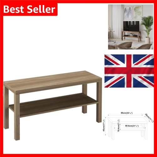 Wooden tier stand oak - 2-tier,