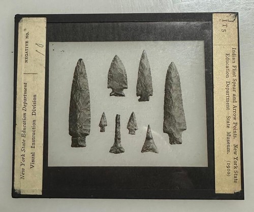 Antique indian flint spear - flint, &