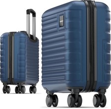 Polycarbonate Cabin Suitcase 55x40x20cm - Suitable for Easyjet 36L Blue