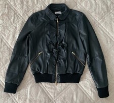 Red Valentino Black Leather Jacket 8-10