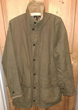 Barbour - Northumberland Cheviot Storm Coat. By Lord James Percy.  MED.  GREEN.