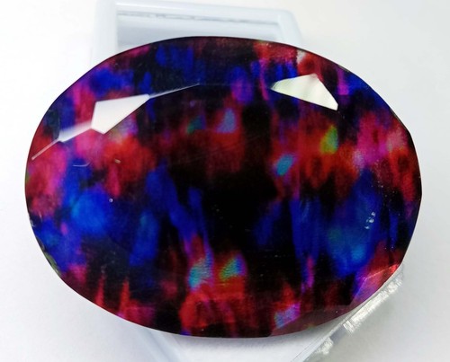 Opal like ammolite - opal-like, oval