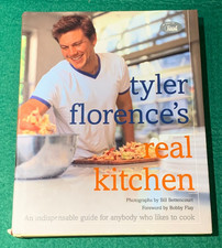 Tyler Florence's Real Kitchen SIGNED 5th Print HC DJ 2003 Cookbook