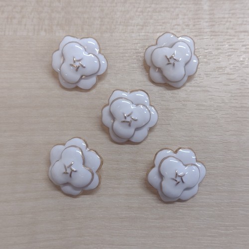 Metal enamel flower - enamel,
