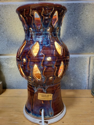 Castle arch pottery lamp - castle,