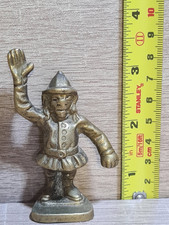 Vintage Antique RARE BRASS Policeman Monkey Figure Police Circus Made In England