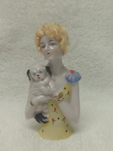 German half doll with wig - german,