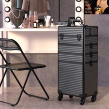 Multi-Layer Nail Technician Trolley Box Large Makeup Nail Organizer Trolley Case
