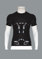 Rubber Latex Crew Neck T-Shirt Short Sleeve