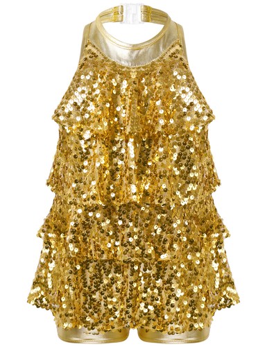 Girl sequins halter - uk, neck