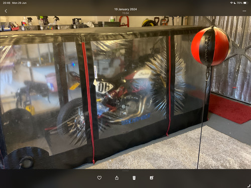 Airchamber storage tent for