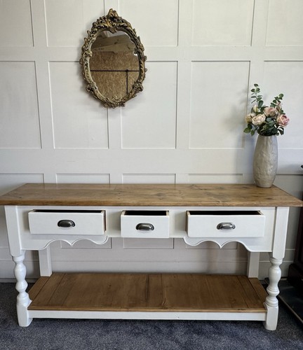 Solid pine 6ft drawer - 6ft, 3-drawer