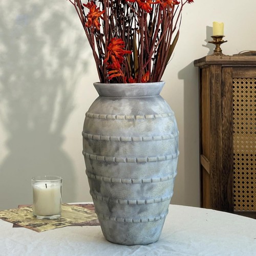 Vintage rustic ceramic vase - ceramic, vase,12
