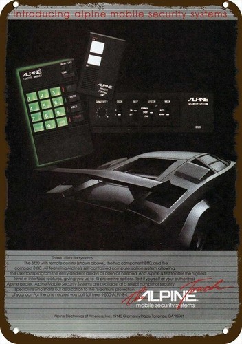 1984 alpine car - 1984, security