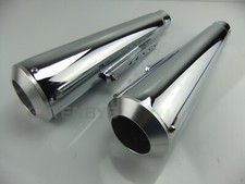 2x Custom Exhaust Motorcycle