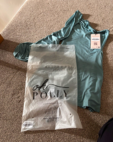 Polly sea green satin mini - oh,