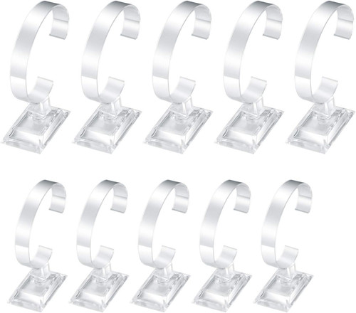 Pcs clear watch display - 10,