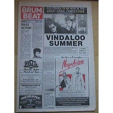 FUZZBOX BRUM BEAT #71 MAGAZINE MAY 1986 VINDALOO RECORDS COVER STORY UK