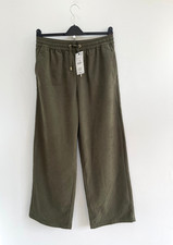 Zara Trousers Khaki Green Wide