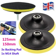 3x 125mm 150mm For Angle Grinder Backing Plate Hook & Loop Car M14 Pad Polisher