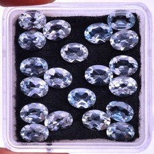VVS 20 Pcs Natural Topaz Oval
