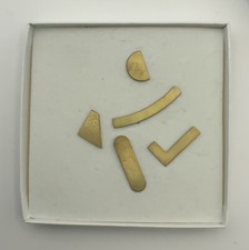 TOM PIGEON Matt Gold Tone Abstract Earring Collection (Box In Bad Condition)