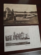 2x Old Postcards Crewe Hall &