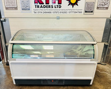 Novum ~ Glass Top Chest Freezer ~ Curved Glass Lid 605L 1560mm -20*C ~ £300+V