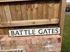 Battle Gates Road Sign